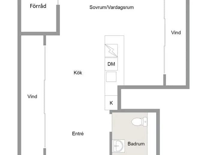 Planritning för Skogmursvägen 6