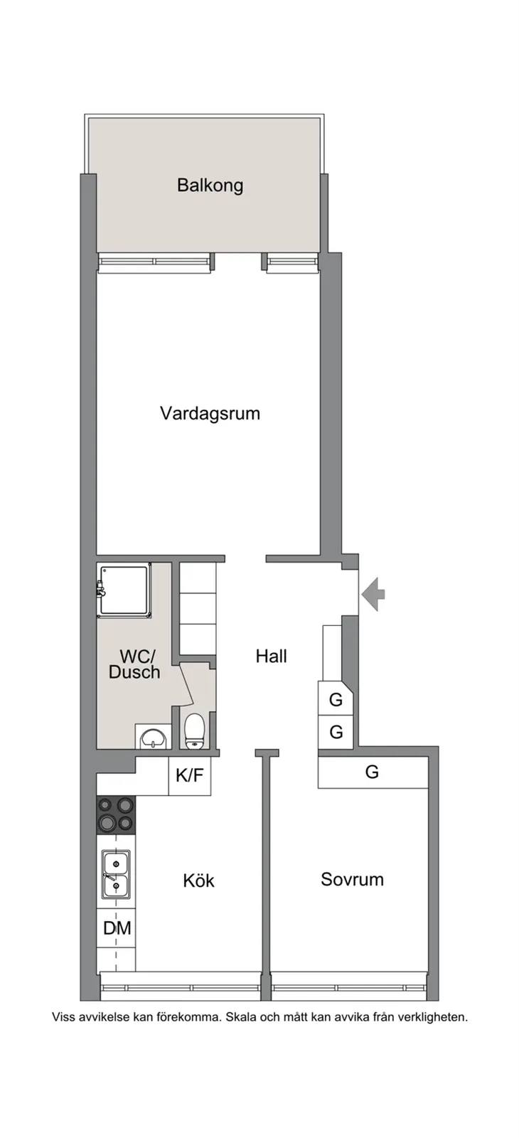 Floor plan for NORRA SKJUTBANEGATAN 12C