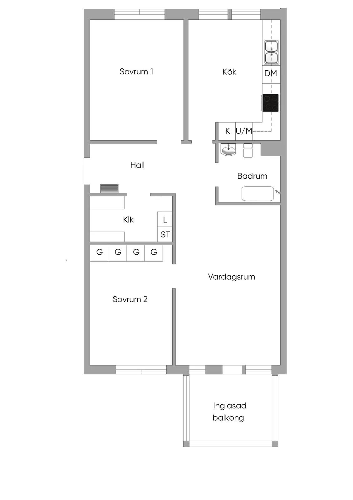 Floor plan for Fyrspannsvägen 66