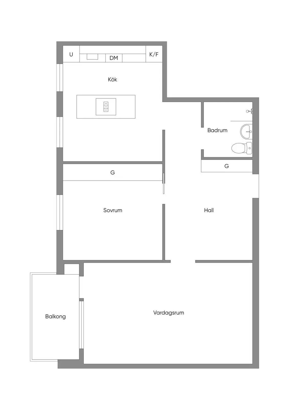 Planritning för Döbelnsgatan 91 - ink. egen parkeringsplats