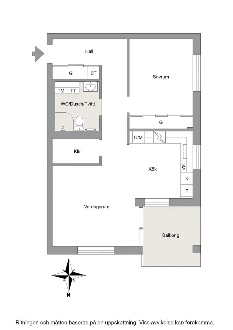 Floor plan for Tellusgatan 45