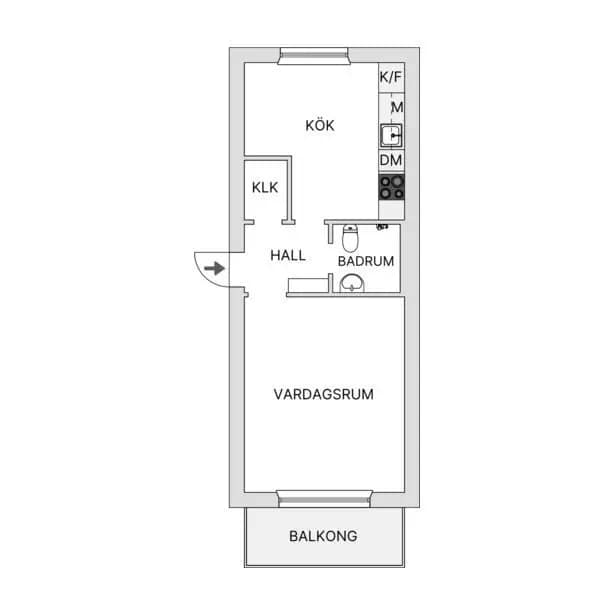 Planritning för Gröna gatan 30B