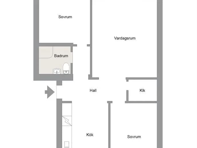 Planritning för Kålhagsgatan 9