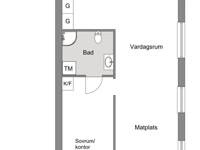 Floor plan for Dansbanevägen 51