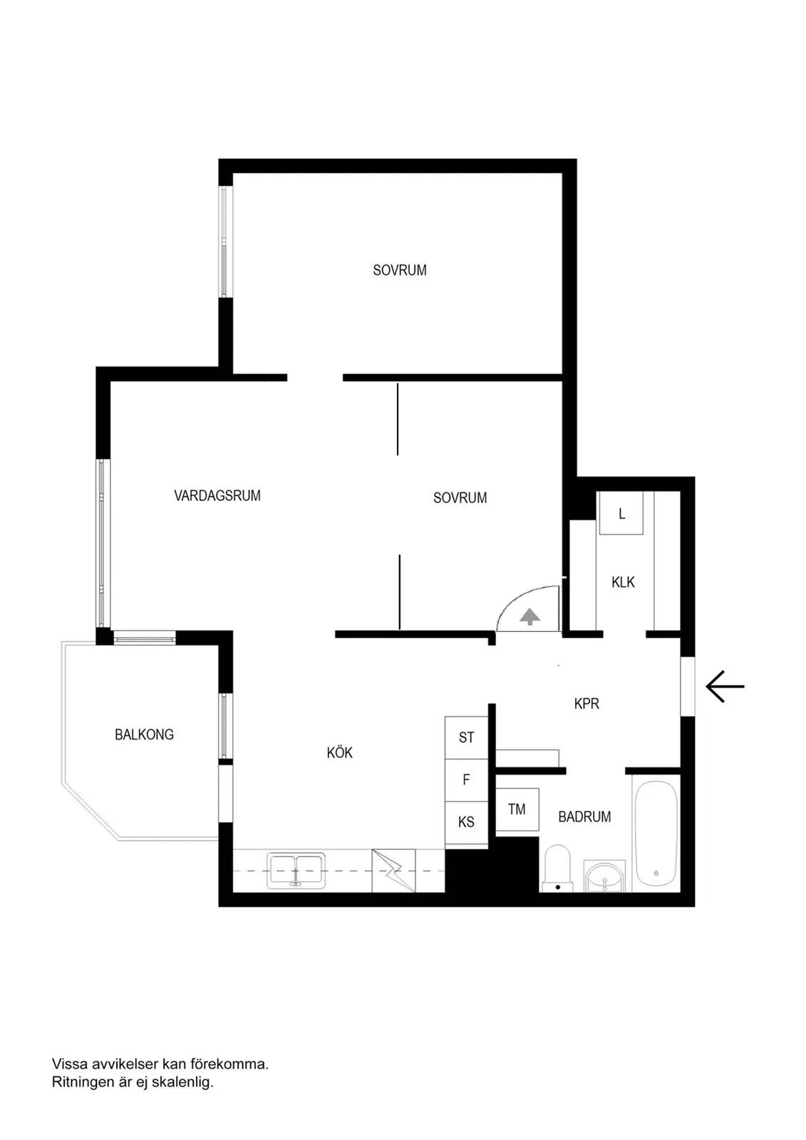 Floor plan for Mjölnerbacken 76