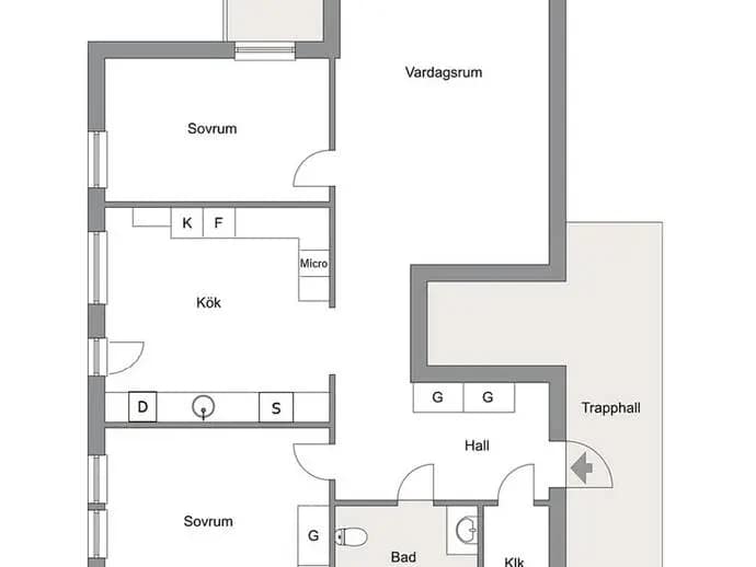 Floor plan for Aprikosgatan 82