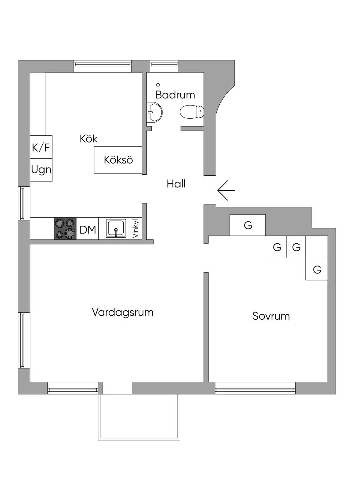 Floor plan for Bäckvägen 110