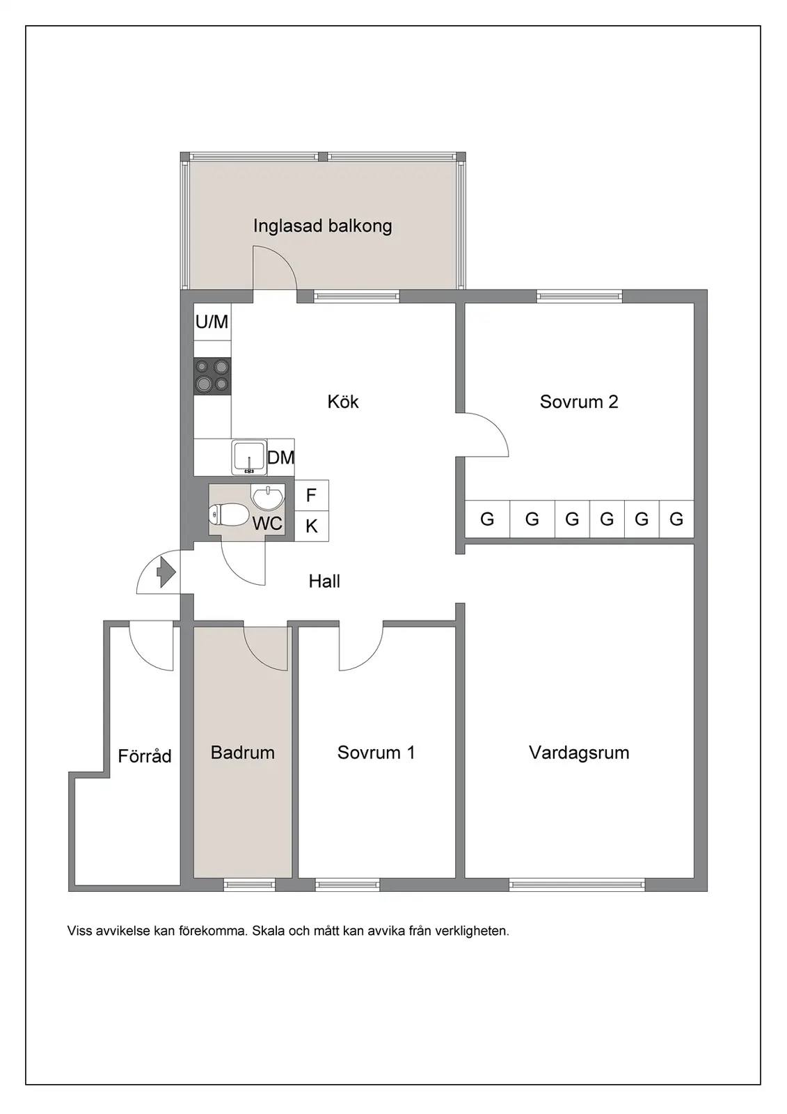 Floor plan for Timotejvägen 11, 3 tr