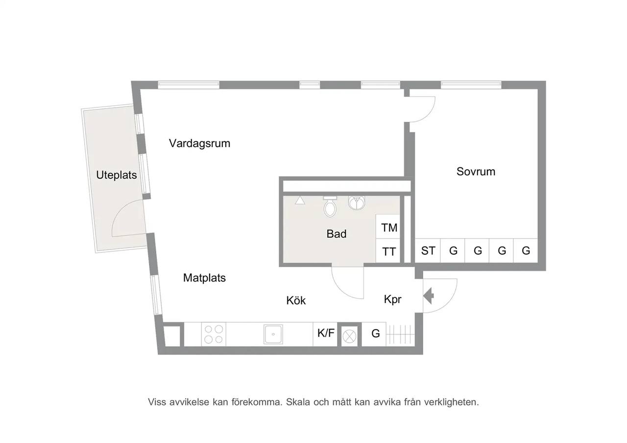 Floor plan for Nannas Gata 12