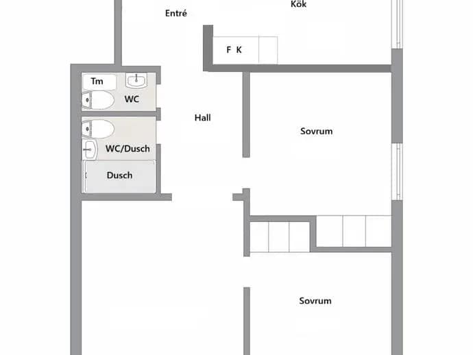Floor plan for Tredje tvärgatan 11 C