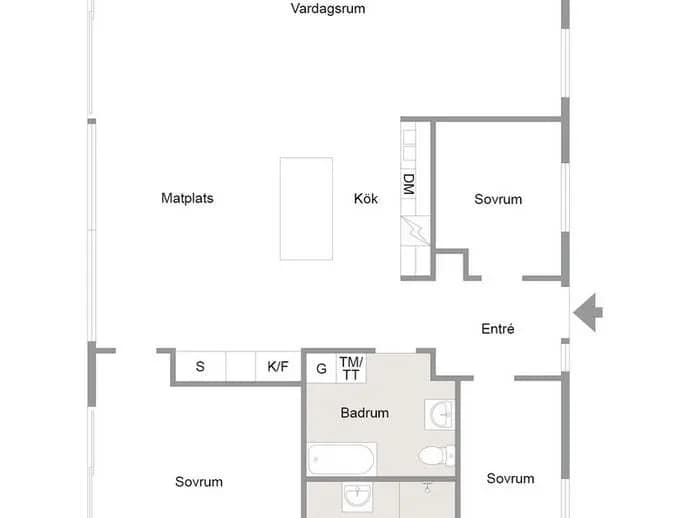 Floor plan for Storängsvägen 10