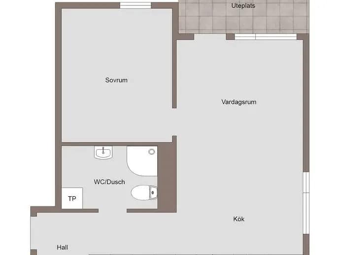 Planritning för Björkmansgatan 8