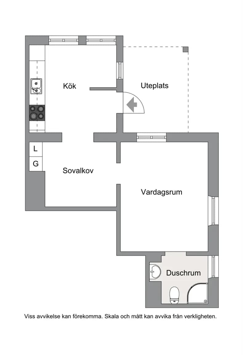 Planritning för Södra Vägen 50