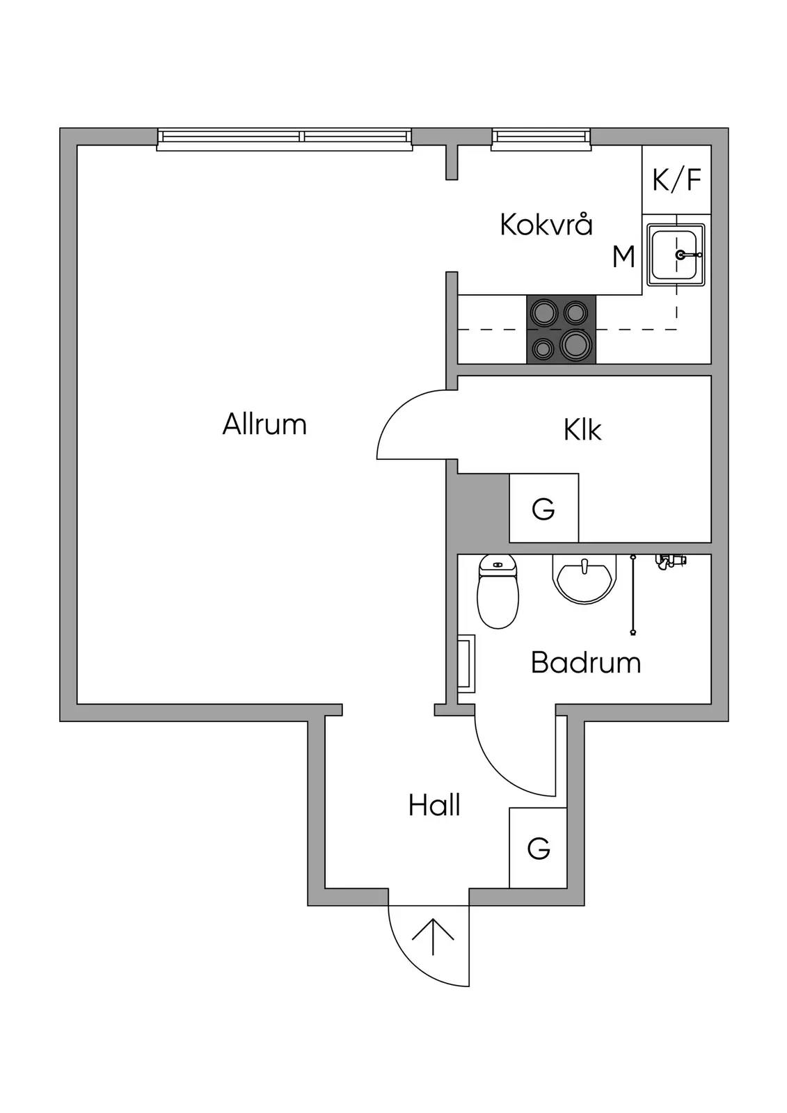 Planritning för Filipstadsbacken 56