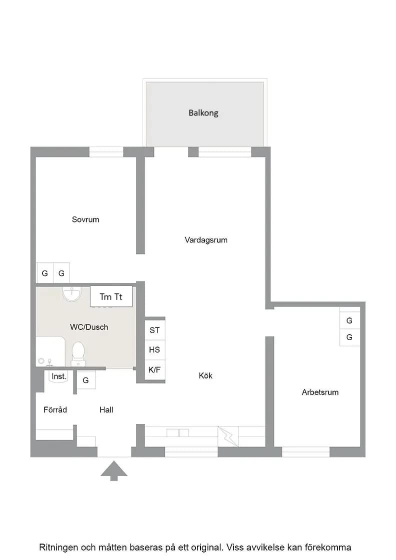 Planritning för Knärotsvägen 10