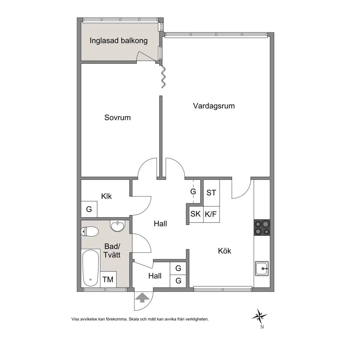 Floor plan for Konsertgatan 1