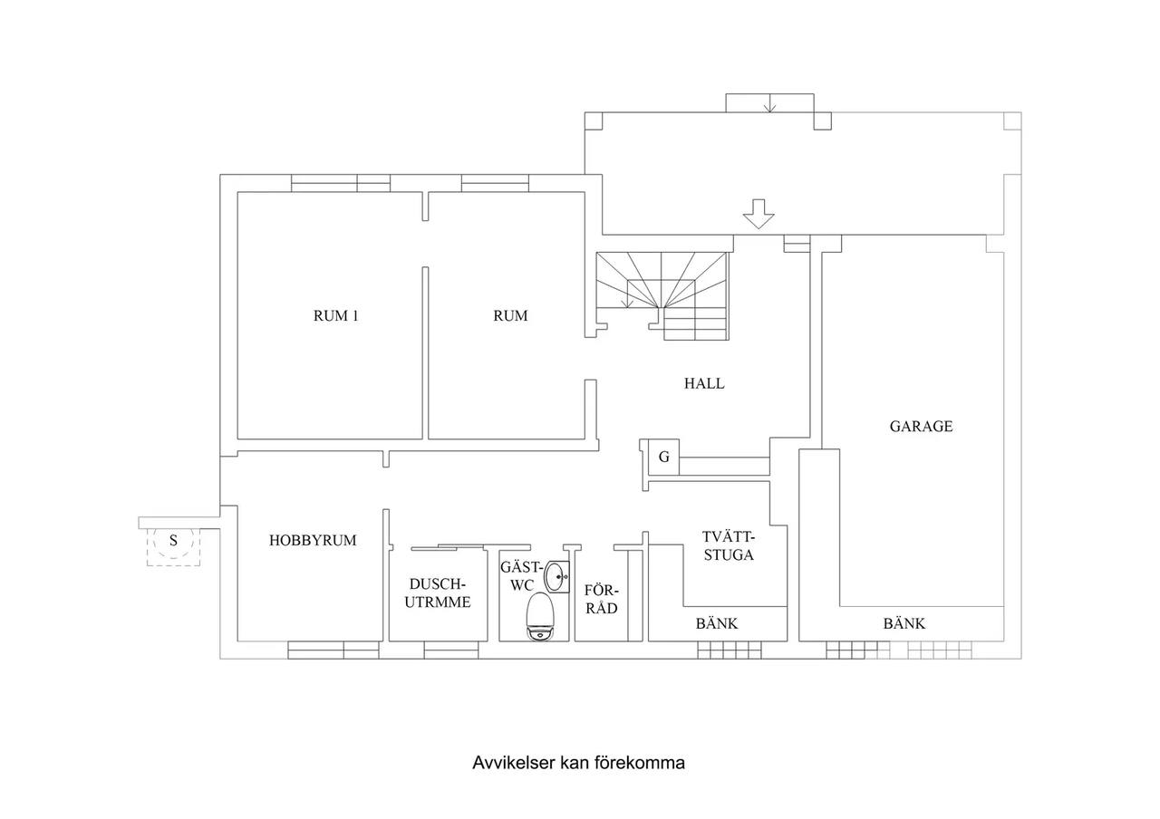 Floor plan for Vallstanäsvägen 45A