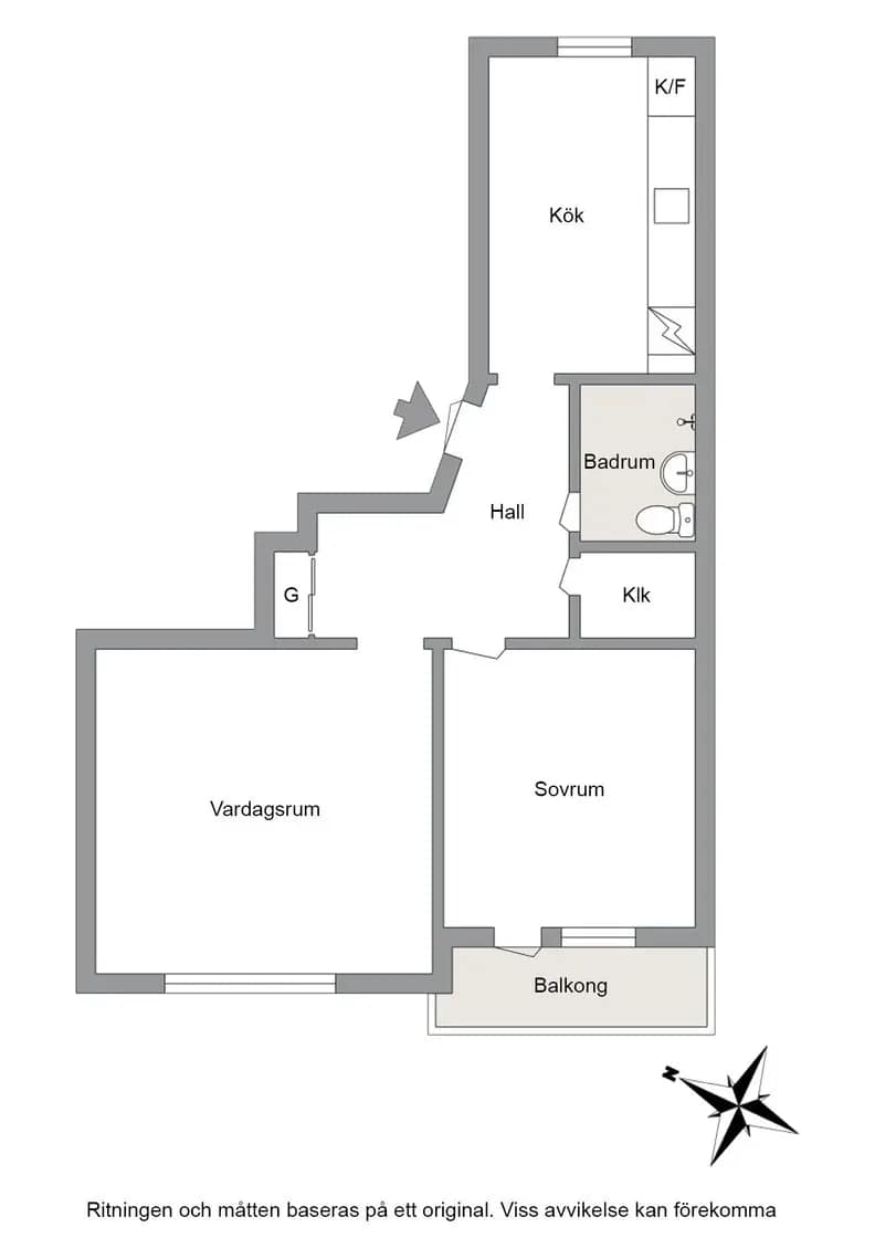 Planritning för Östra promenaden 53A