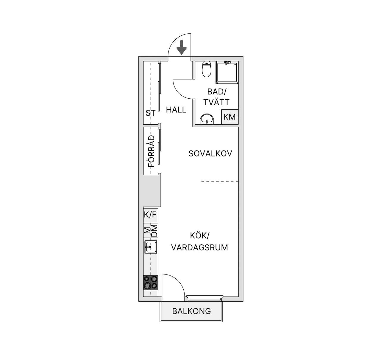 Floor plan for Lovartsgatan 13