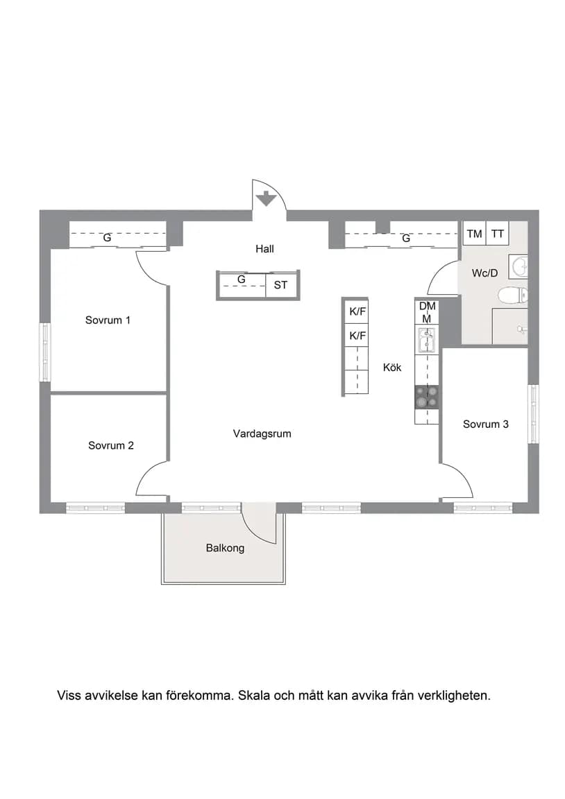 Floor plan for Hundlokegränd 20