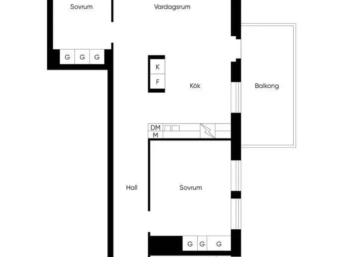 Planritning för Lillbackavägen 7
