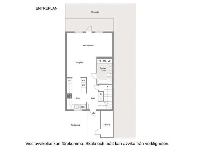 Planritning för Regalskeppsvägen 13G