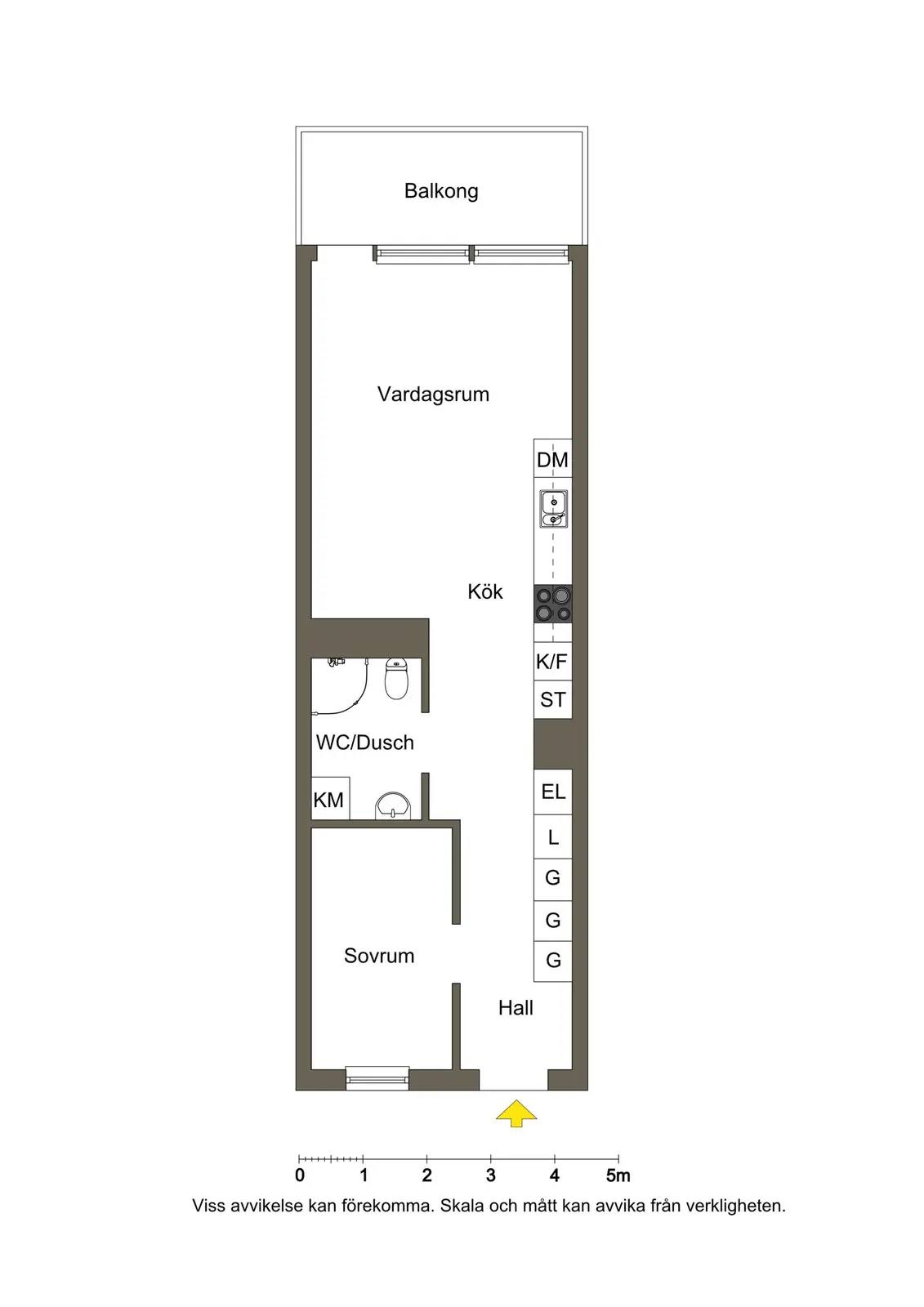 Floor plan for Klädesvägen 40