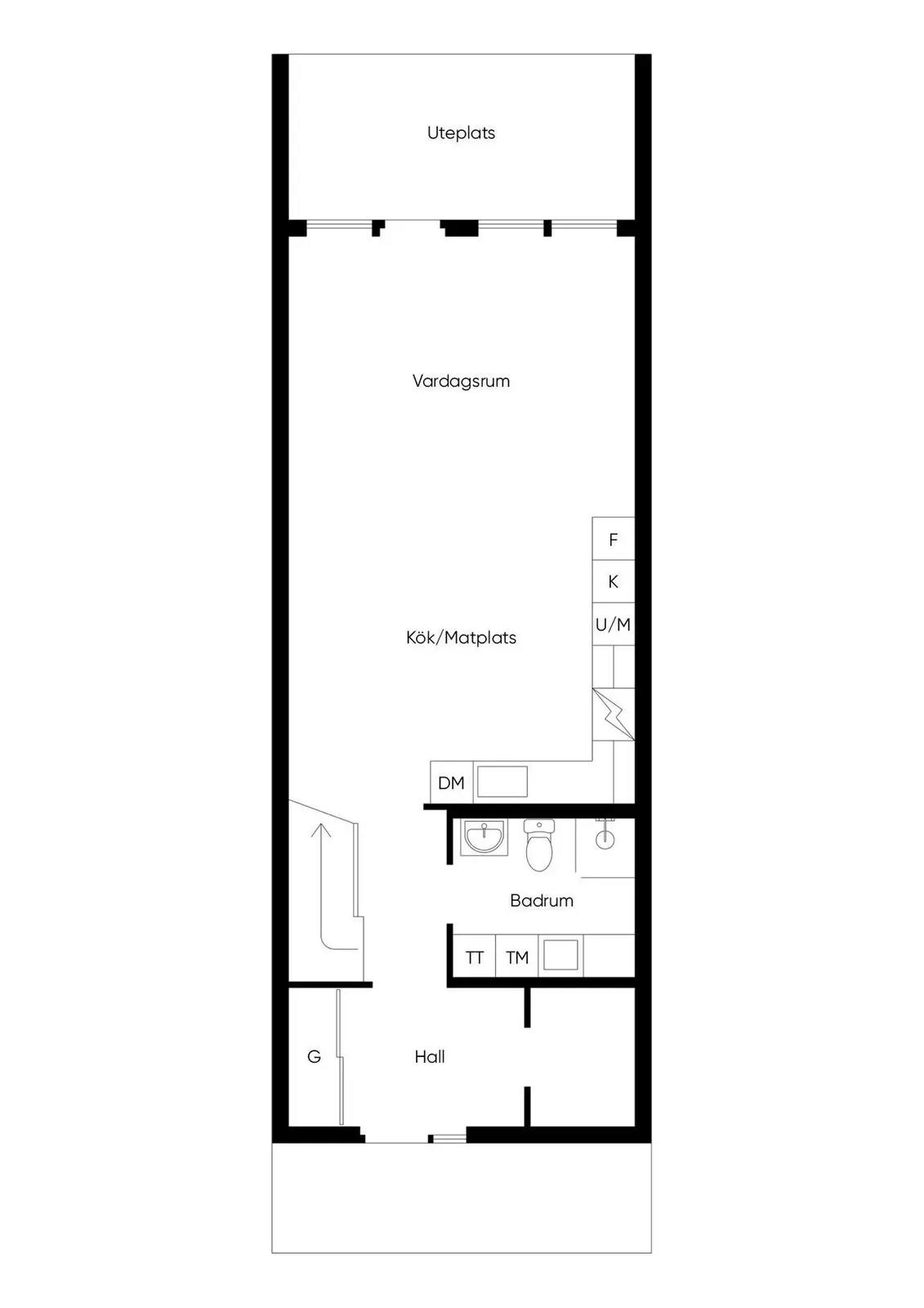 Floor plan for Skogalundsgatan 10B