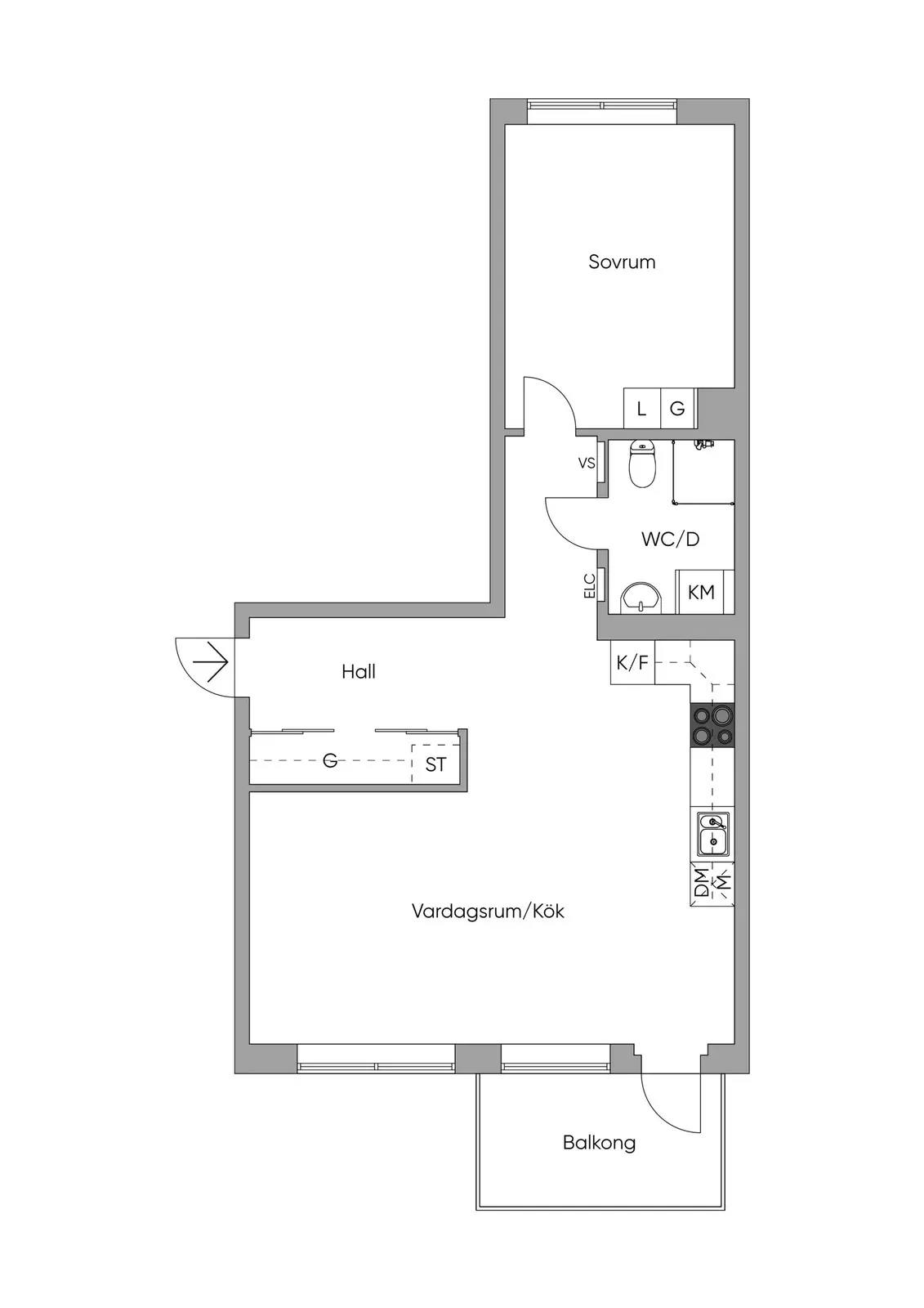 Floor plan for Storseglet 19
