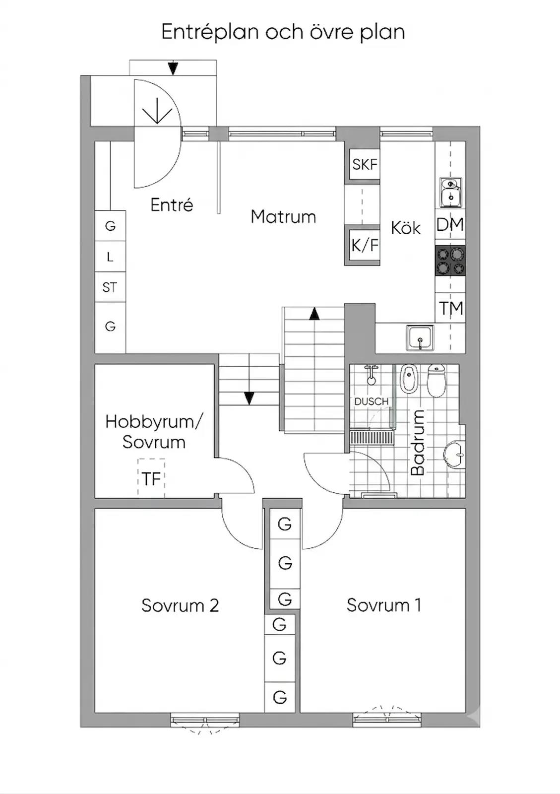 Floor plan for Timrågatan 120