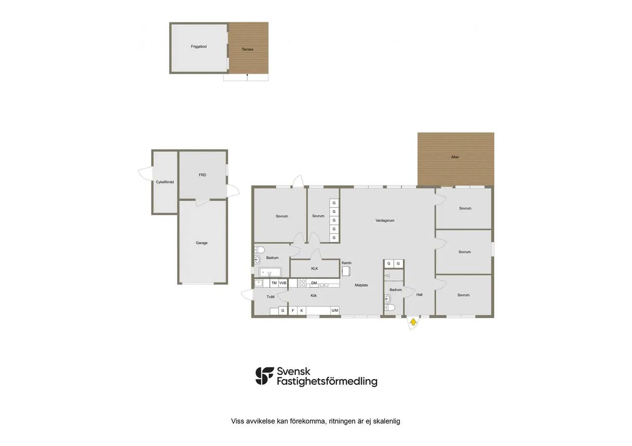 Floor plan for Lievägen 5