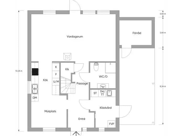 Floor plan for Skogslundsvägen 13