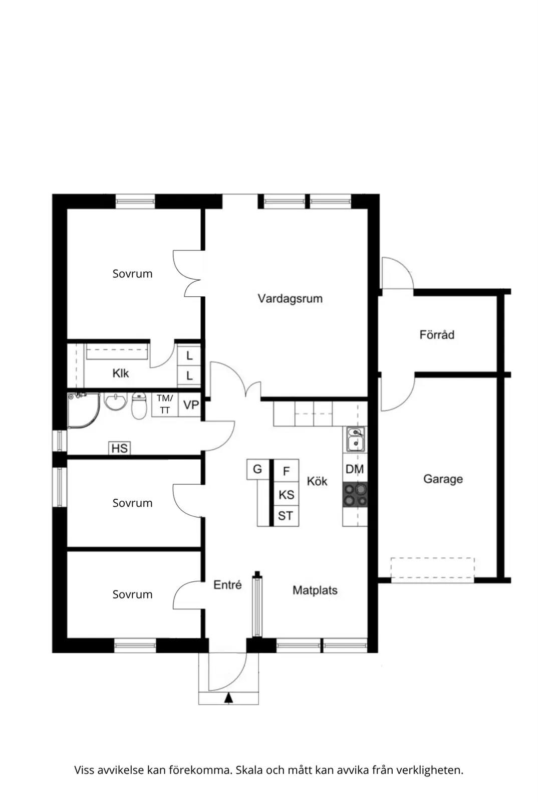 Floor plan for Törnrosgården 1
