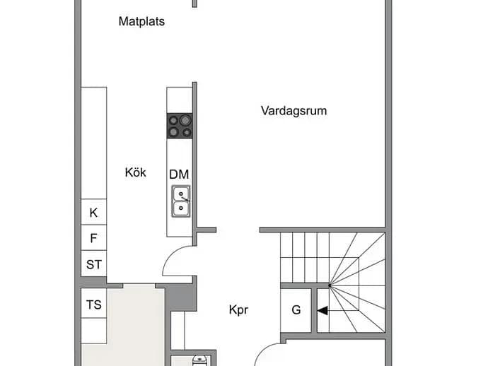 Floor plan for Korallvägen 18