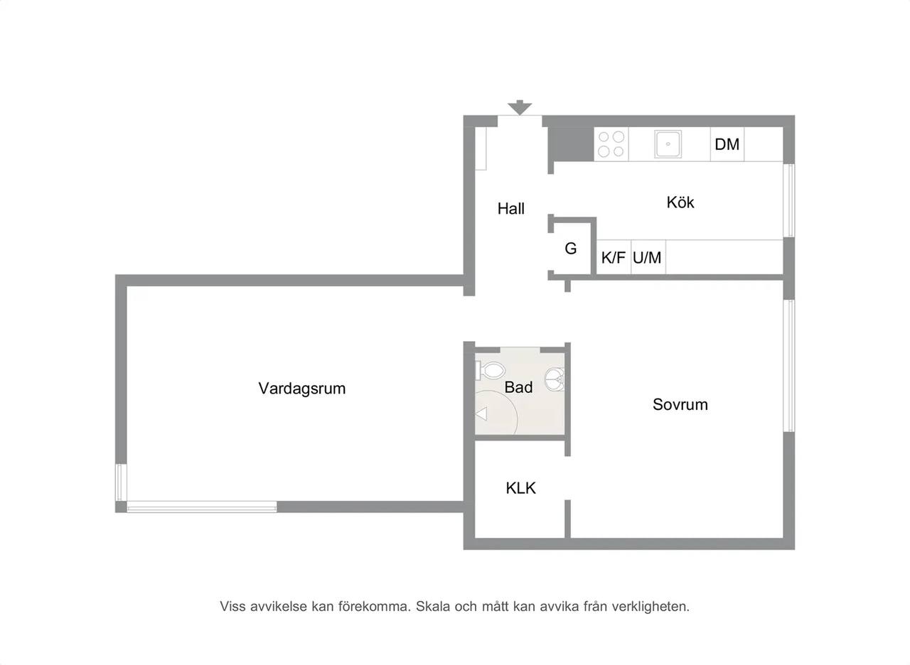 Floor plan for Rådmansgatan 15 G