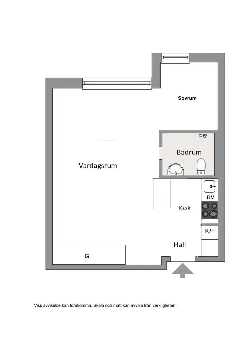 Floor plan for Kungsklippan 11