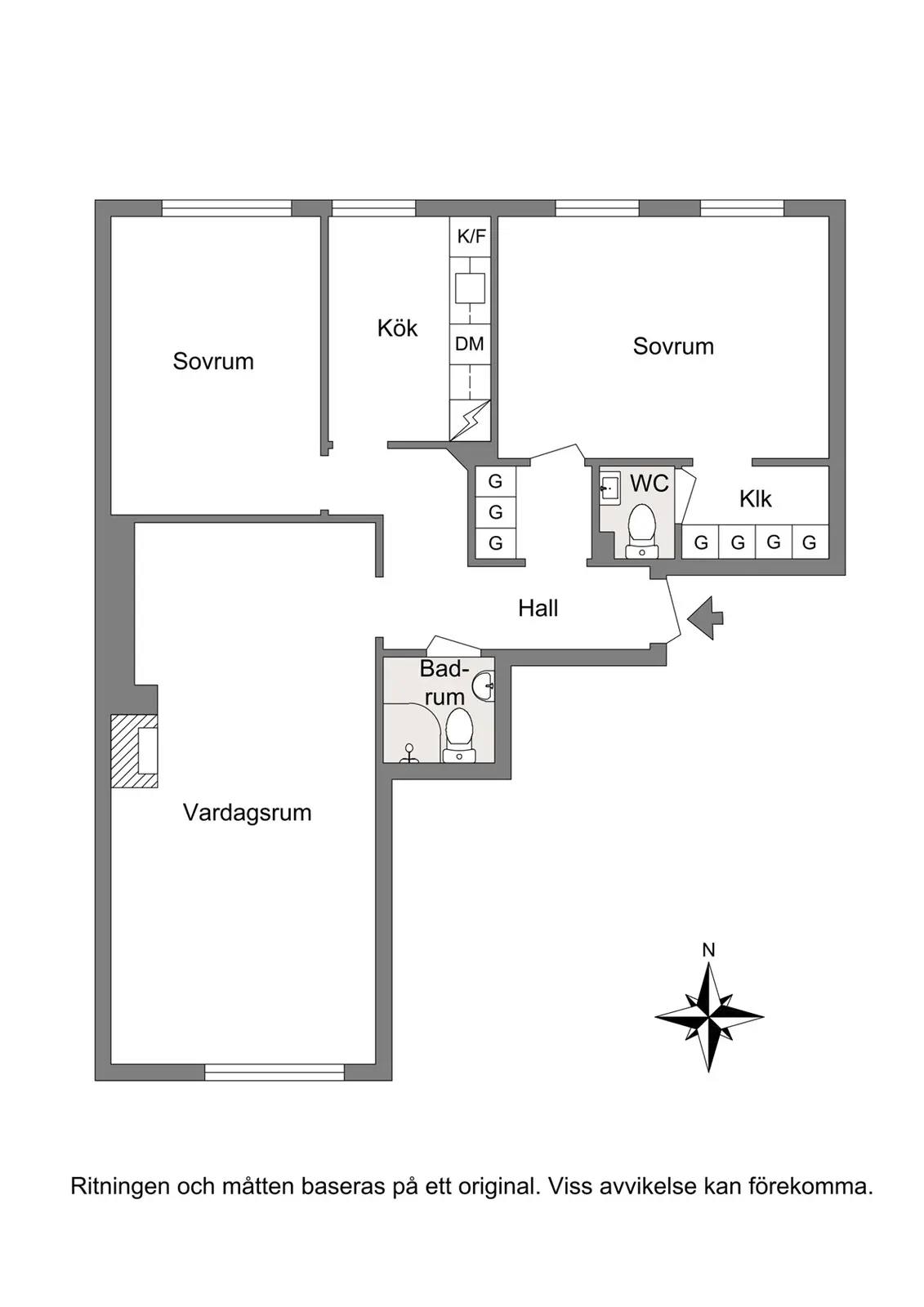Planritning för Apelgatan 28B