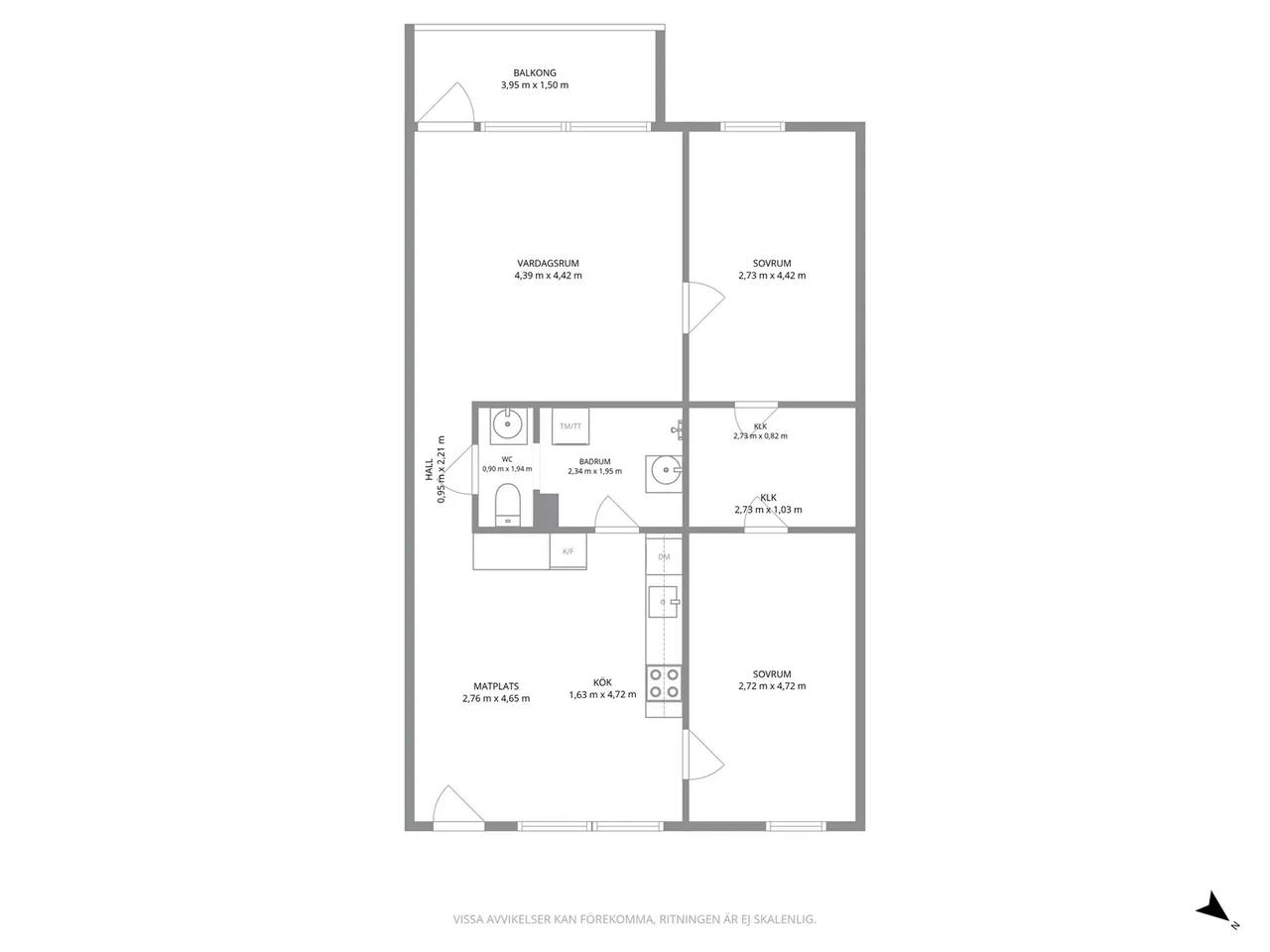 Floor plan for Ljungkullen 5