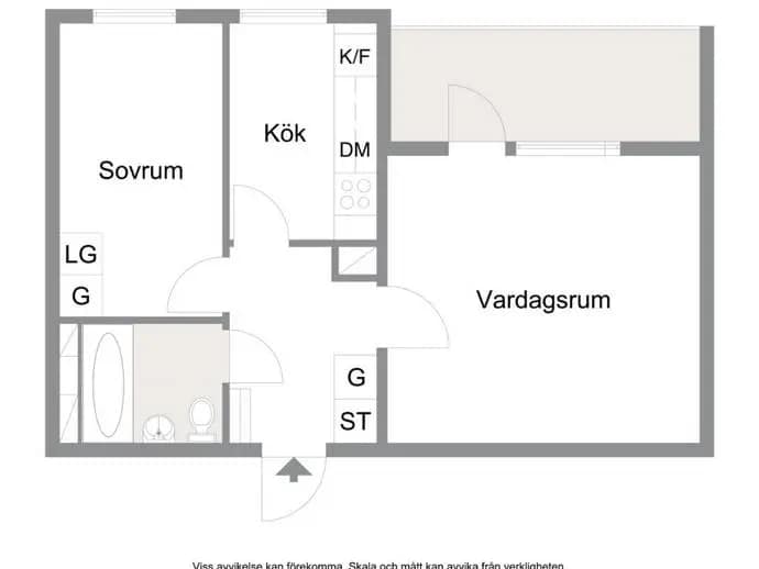 Floor plan for Sufflörgatan 5