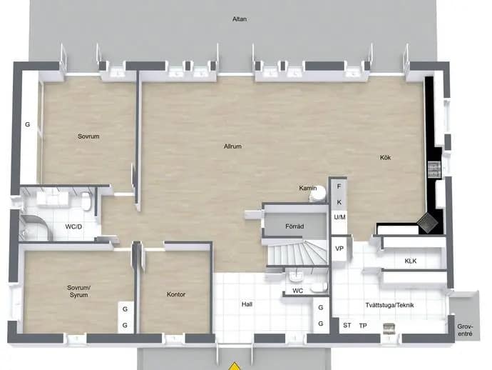 Floor plan for Annas väg 5