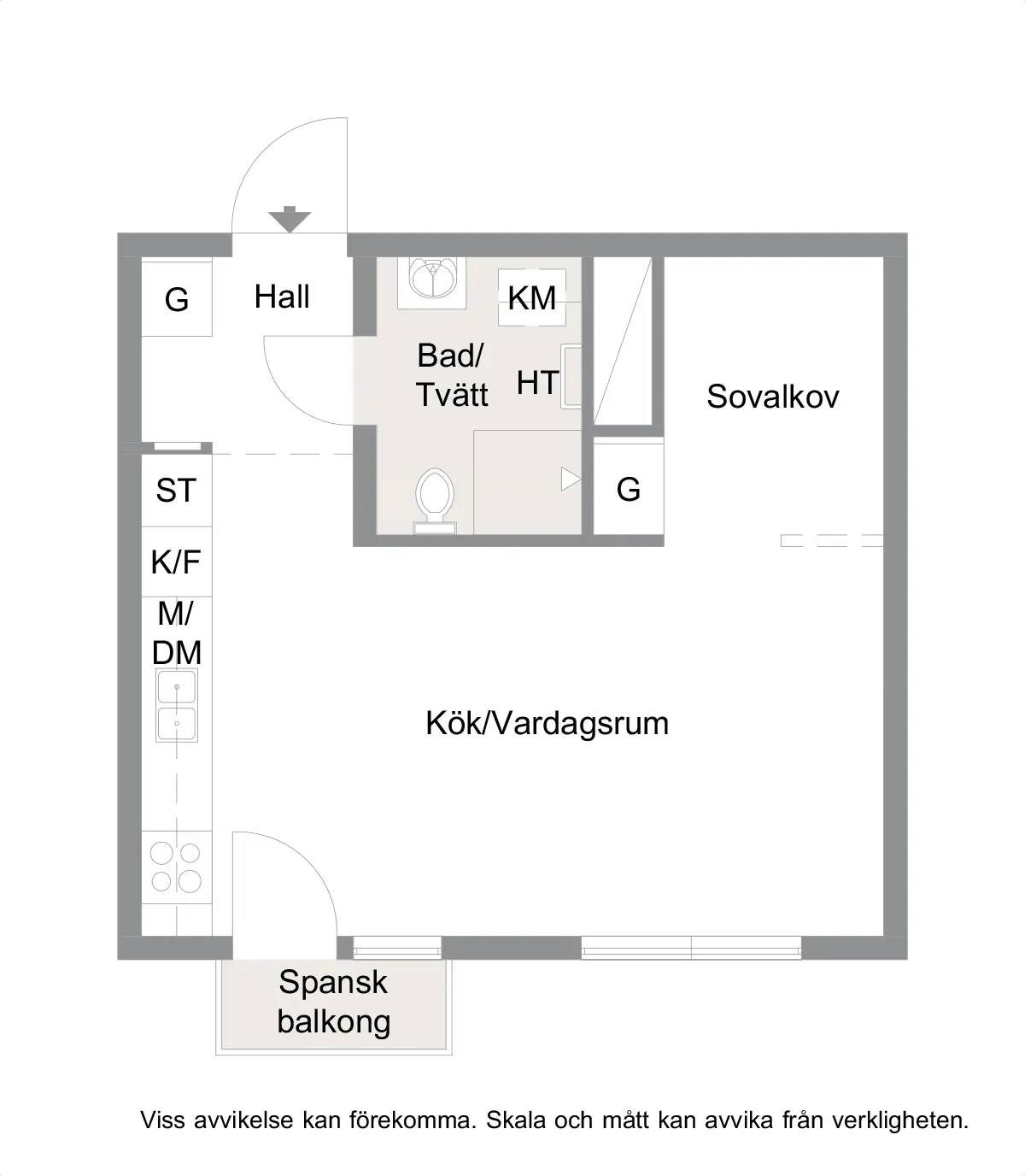 Planritning för Skeppsgatan 24G