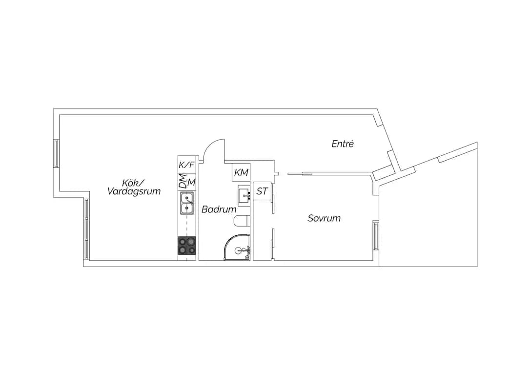 Floor plan for Einar Hansens esplanad 14