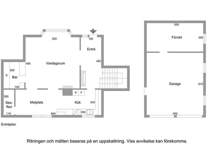 Floor plan for Toråsvägen 2