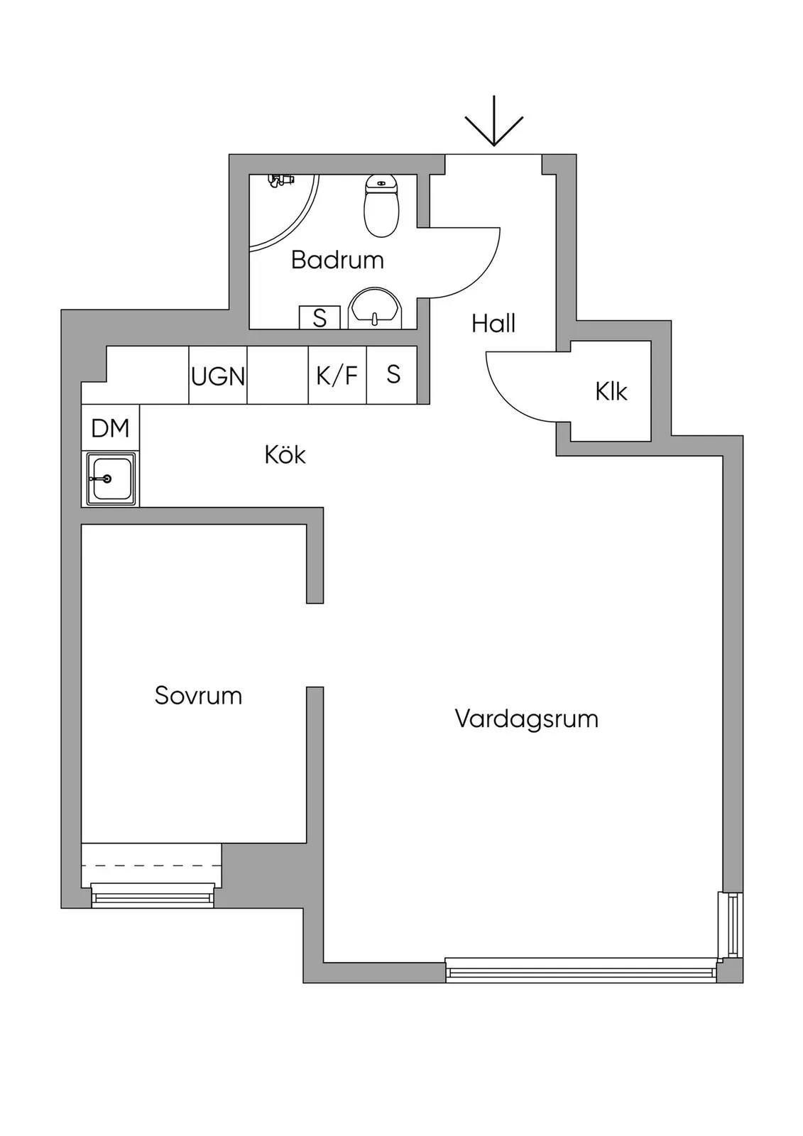 Floor plan for Åsögatan 96