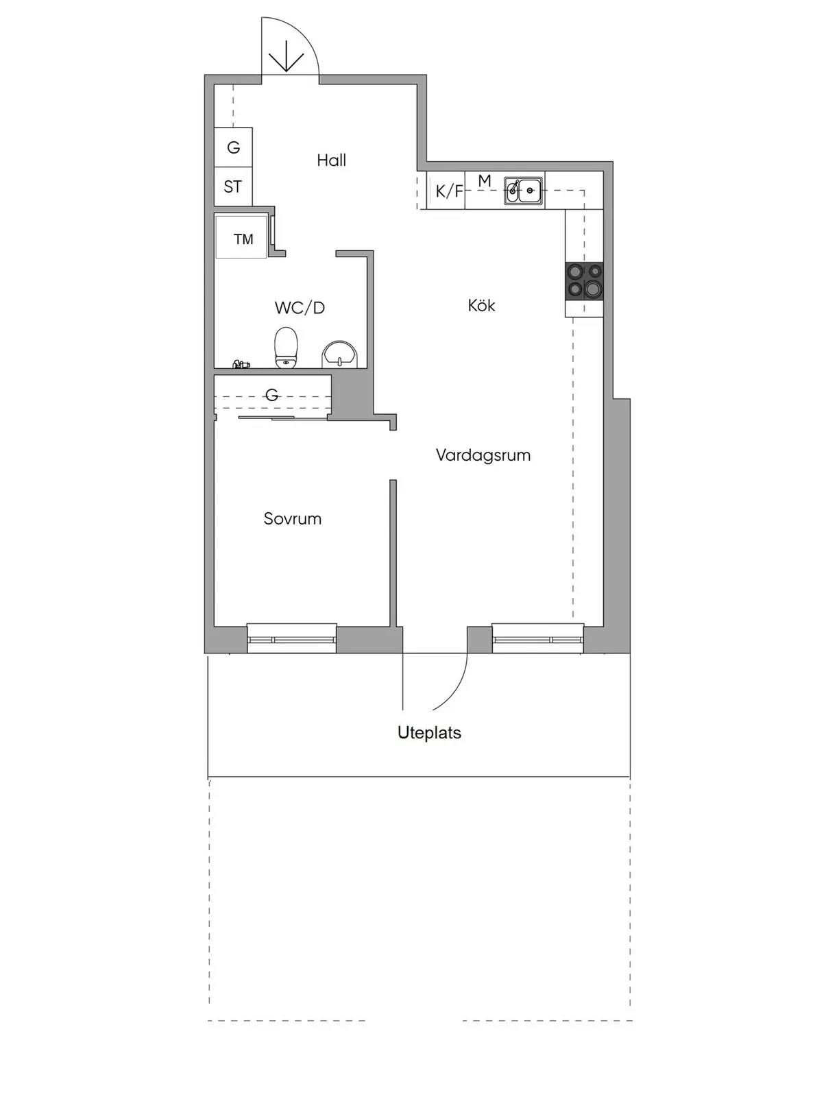 Planritning för Sagoslingan 13