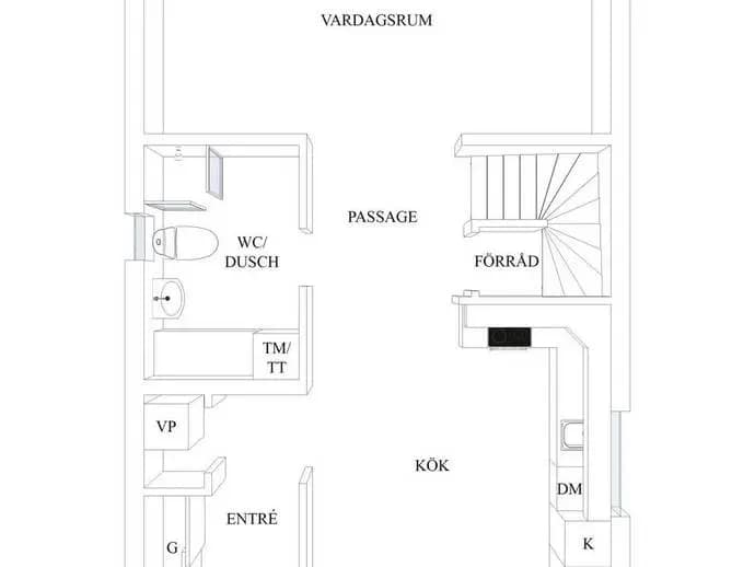 Floor plan for Fresta norra alle 14
