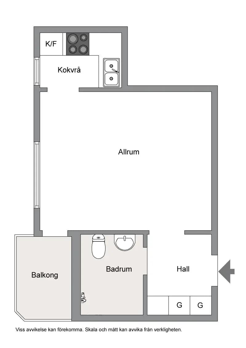 Planritning för Kopparvägen 61