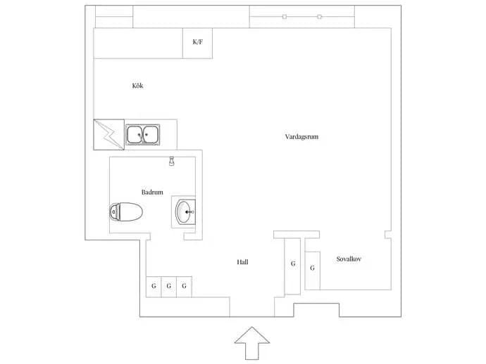Floor plan for Tranebergsvägen 46