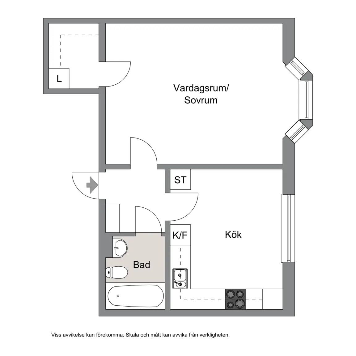 Planritning för KARLSGATAN 9B