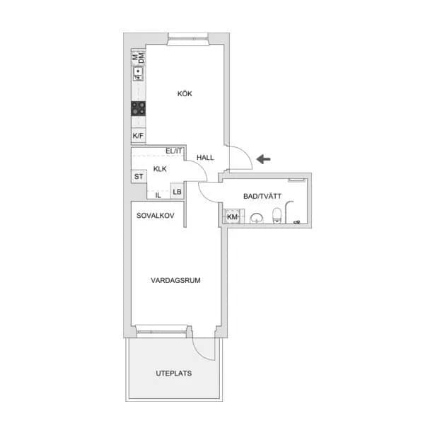 Floor plan for Bratteråsgatan 46